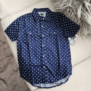 Question Everything Navy Top with Stars